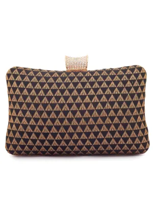 Black Kalbelia Silk Clutch