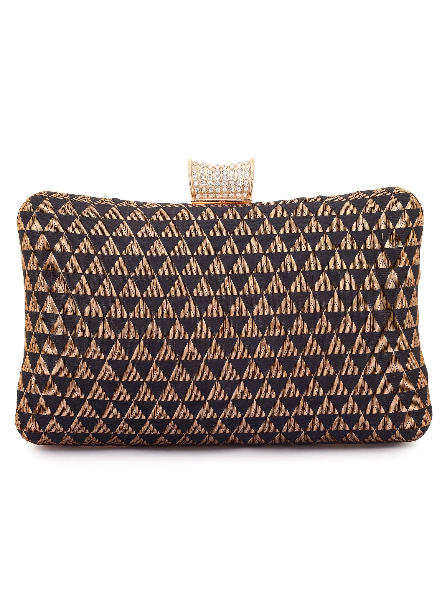 Black Kalbelia Silk Clutch