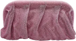Bling Rhinestone Purse Bags Dumpling Clutch Purses for Women Formal Wedding Party Prom Evening Handbags