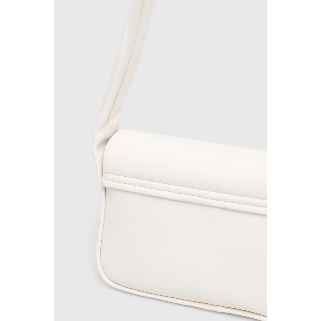 BLOCK FLAP SHOULDERBAG25 PU