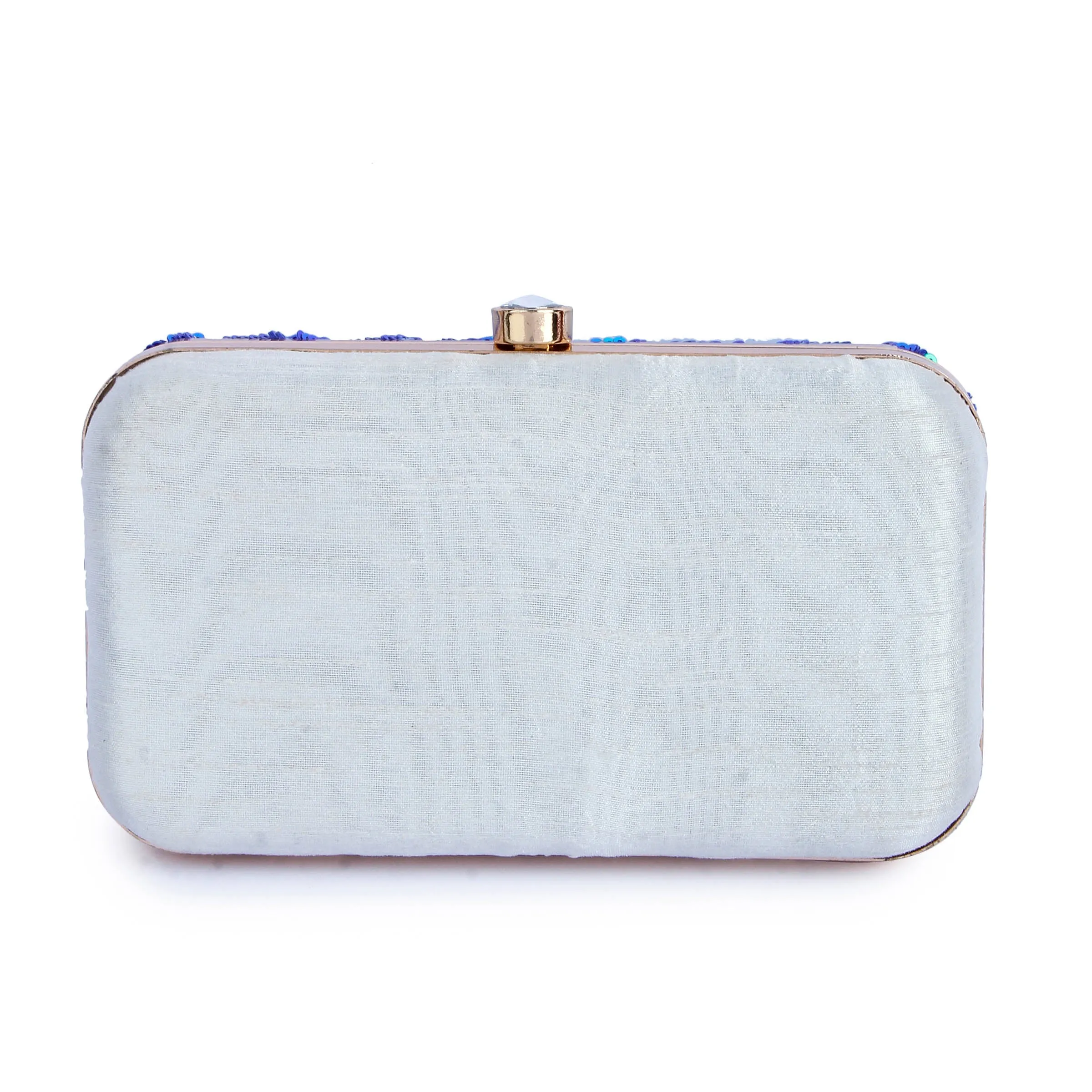 Blue soiree Clutch - Last piece left with minor imperfections