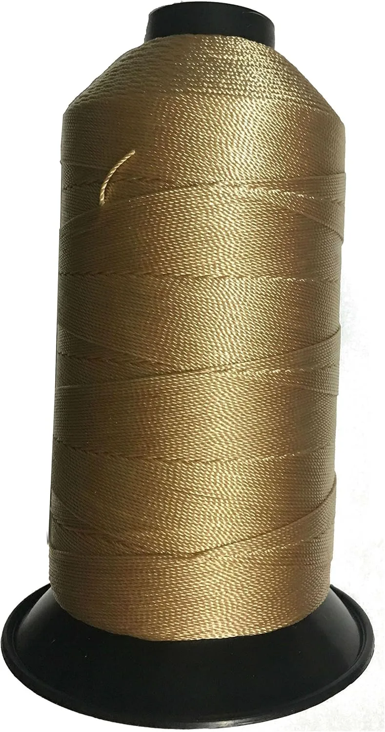 Bonded Nylon Sewing Thread #92 T90 1850yds for Outdoor, Upholstery (Beige)