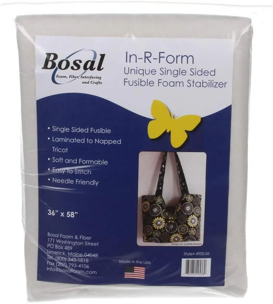Bosal in-R-Form Single Sided Fusible Foam Stabilizer Off White 58i