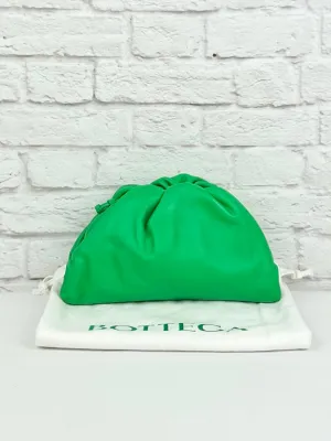 Bottega Veneta Mini Pouch W/Strap, Parakeet Green