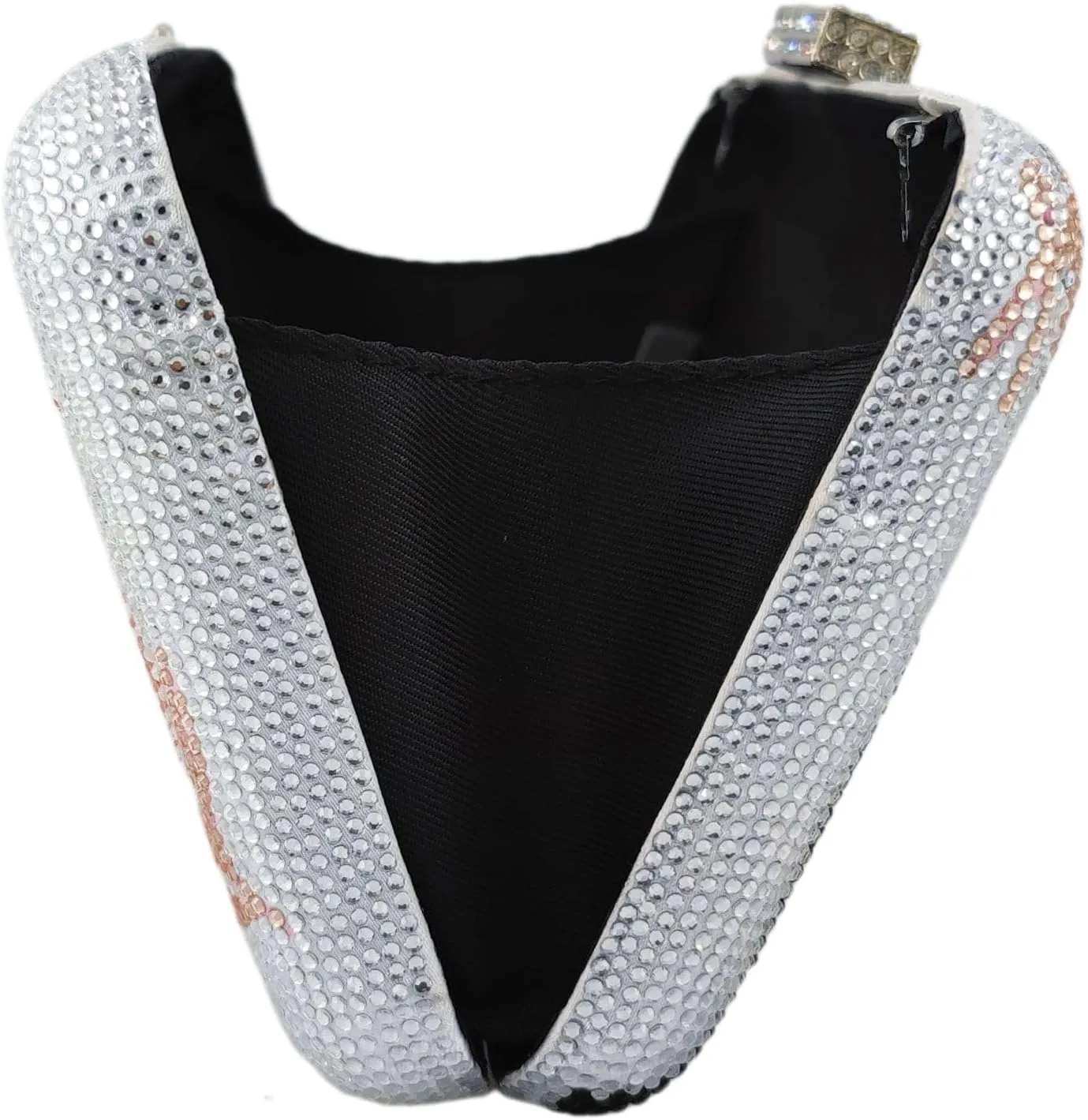 Boutique De FGG Toucan Bird Crystal Clutch Purses for Women Evening Minaudiere Handbags Party Rhinestone Clutch Bag,Mini