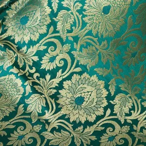 Brocade Fabric by the yard Wedding Dress Banaras Brocade for Jacket costume fabric Benarse Indian fabric Bridesmaid Home Furnishing Curtain