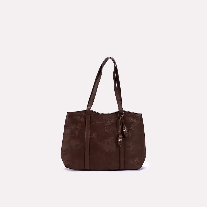 Brown Casual Shoulder Bags 0331314