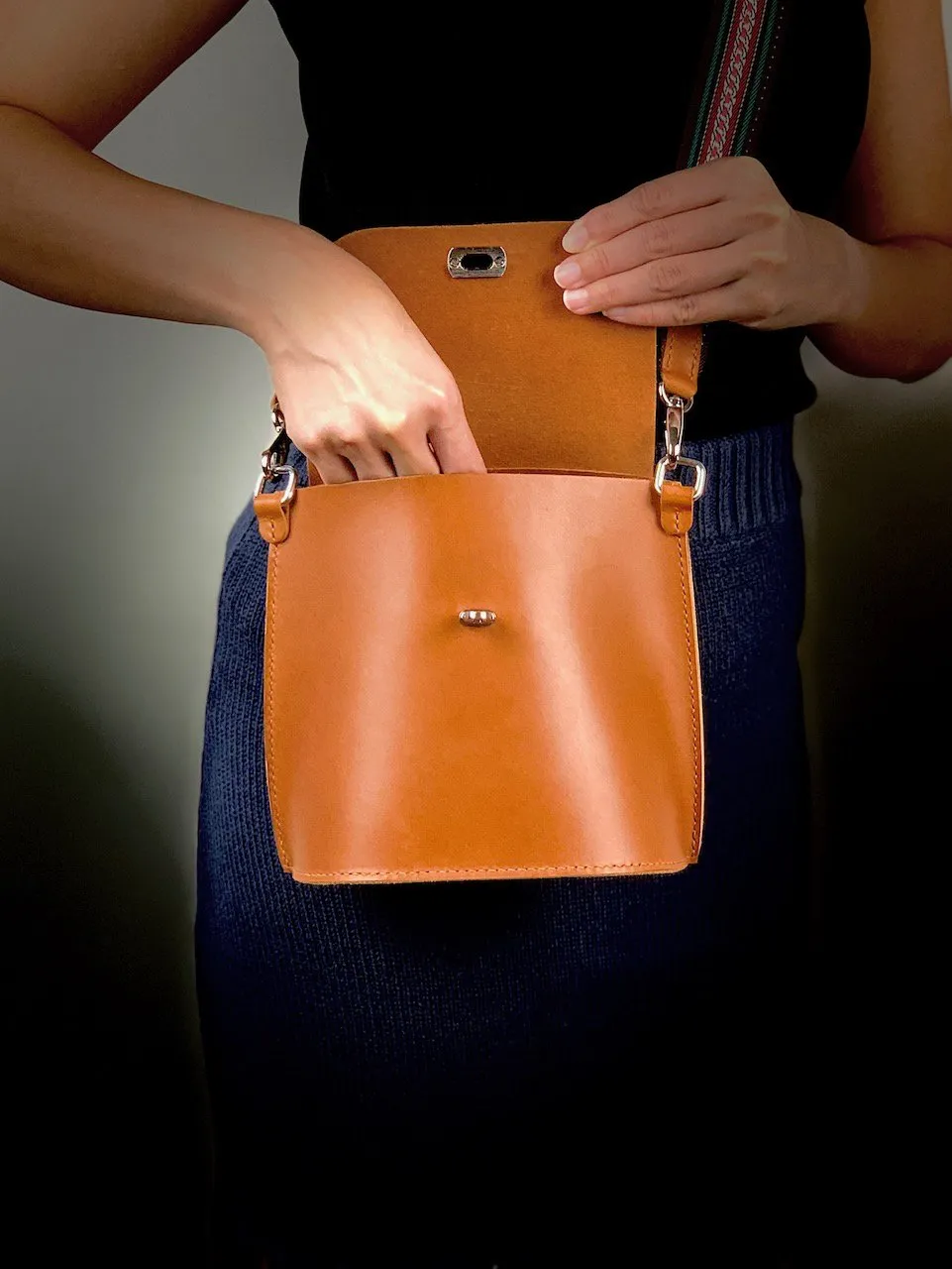 Bucket Shoulder Bag - Handcrafted by J Tanner