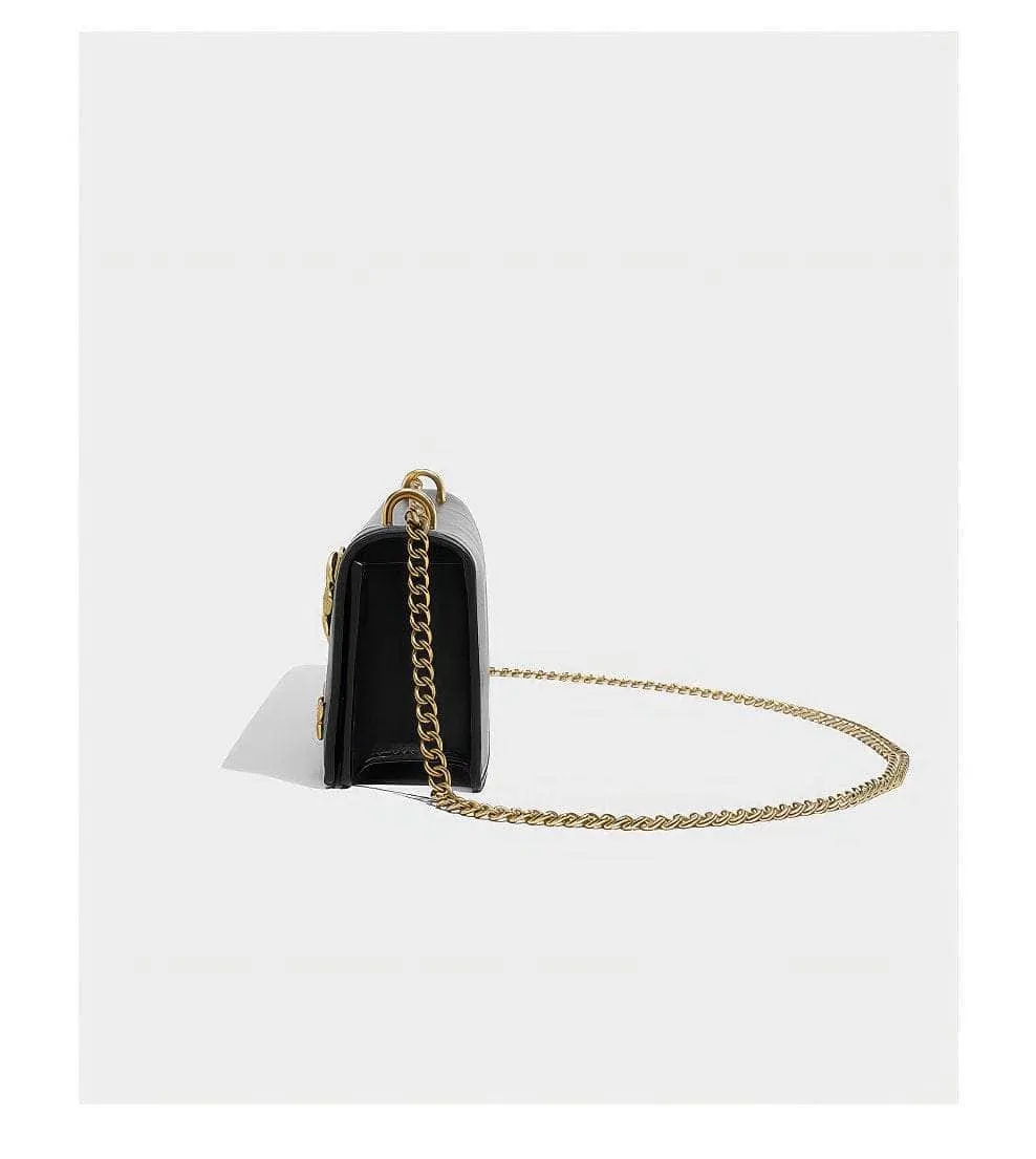 Butterfly-Embellished Crossbody Handbag