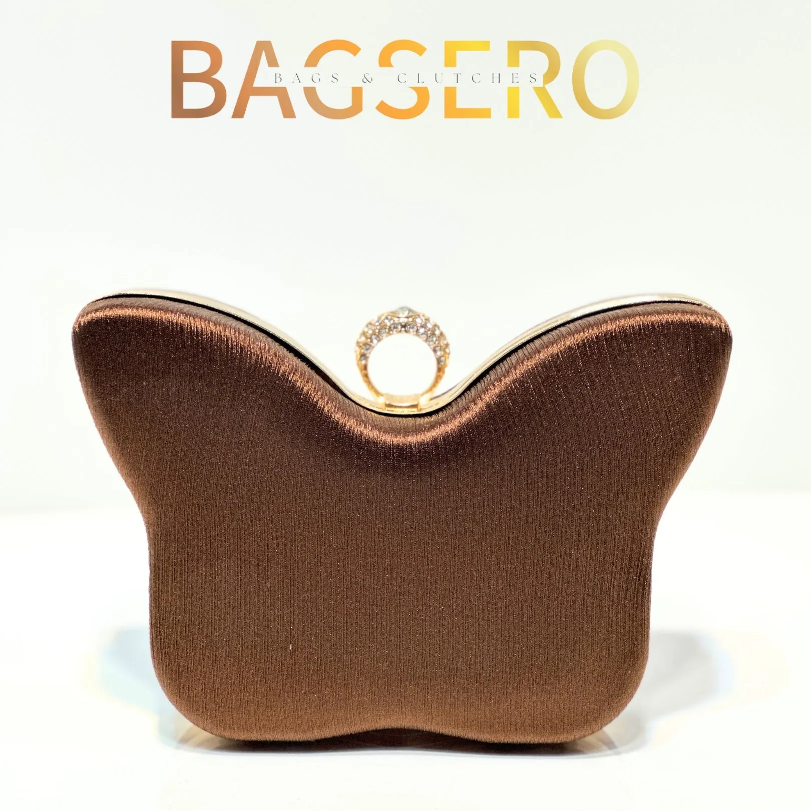 Butterfly Satin Clutch