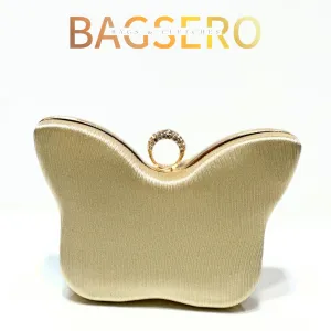 Butterfly Satin Clutch