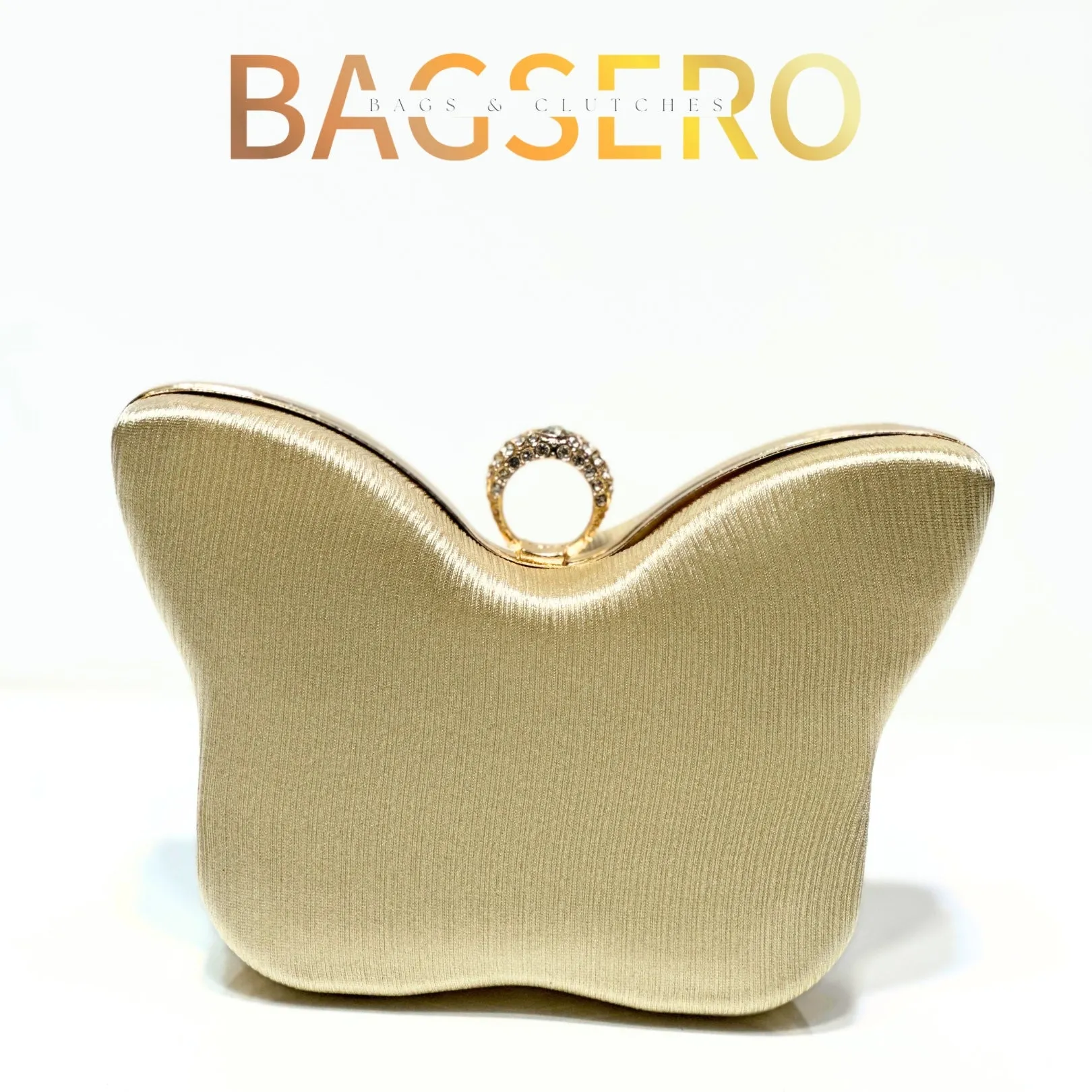 Butterfly Satin Clutch