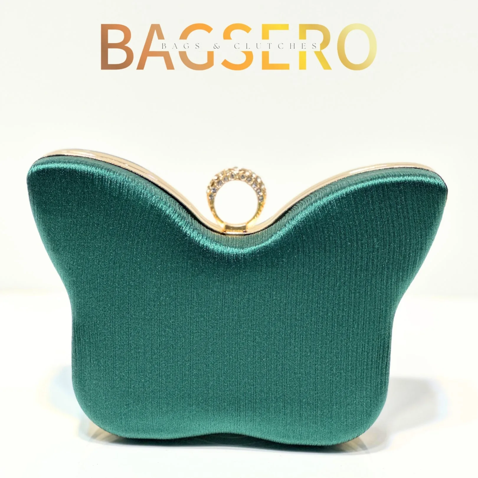 Butterfly Satin Clutch