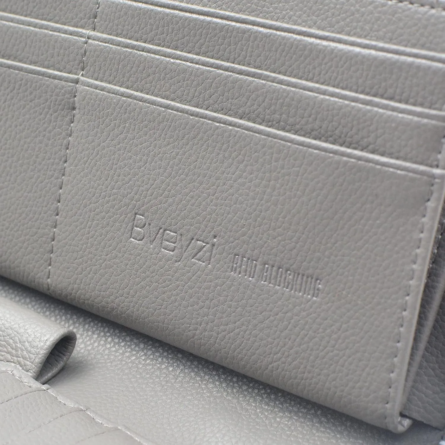 Bveyzi Women RFID Blocking Wallet Leather Zip Around Phone Clutch Large Capacity Ladies Travel Purse Wristlet