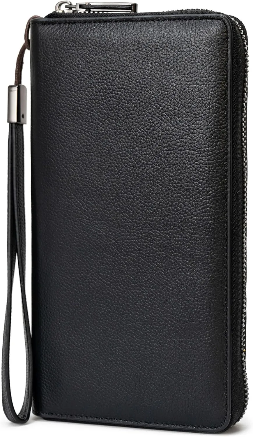 Bveyzi Women RFID Blocking Wallet Leather Zip Around Phone Clutch Large Capacity Ladies Travel Purse Wristlet