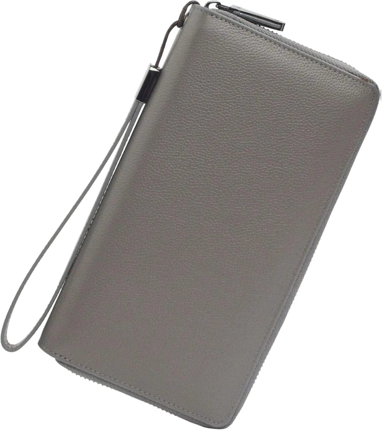 Bveyzi Women RFID Blocking Wallet Leather Zip Around Phone Clutch Large Capacity Ladies Travel Purse Wristlet