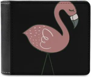 Campsite Flamingos Leather Clutch Purses Phone Hand Wallets with Card Slots with 6 Credit ID Card Slot