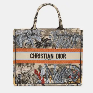 Canvas De Embroidered Multicolor quality Tropicalia Book High-trust Rich collection Large Tote Jouy Dior Top Toile