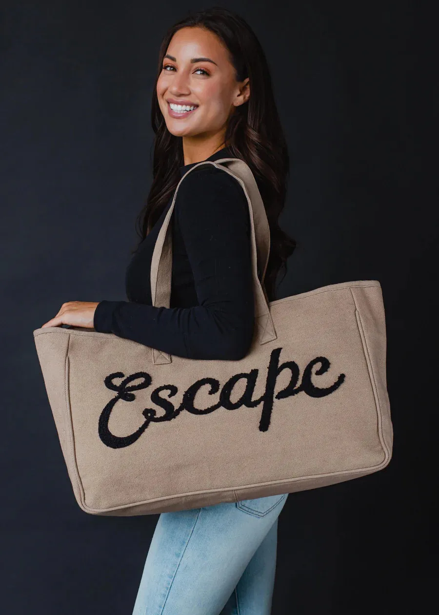 Canvas Escape Tote - Tan