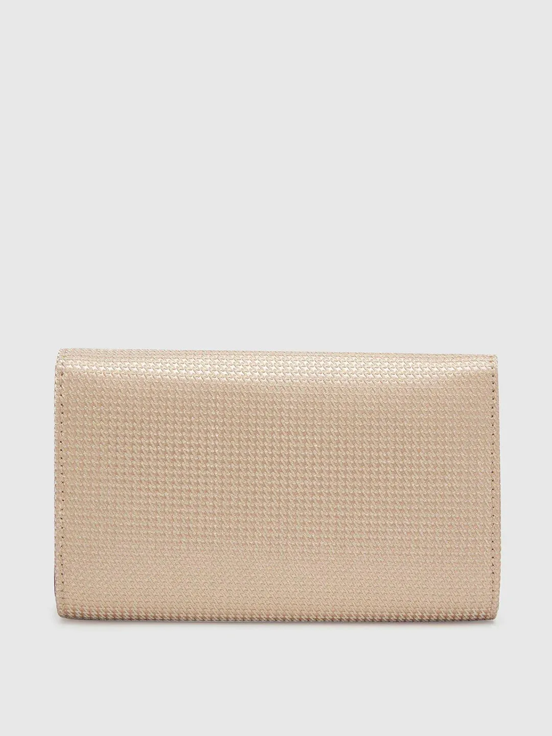 Caprese Delmi Medium Champagne Gold Clutch