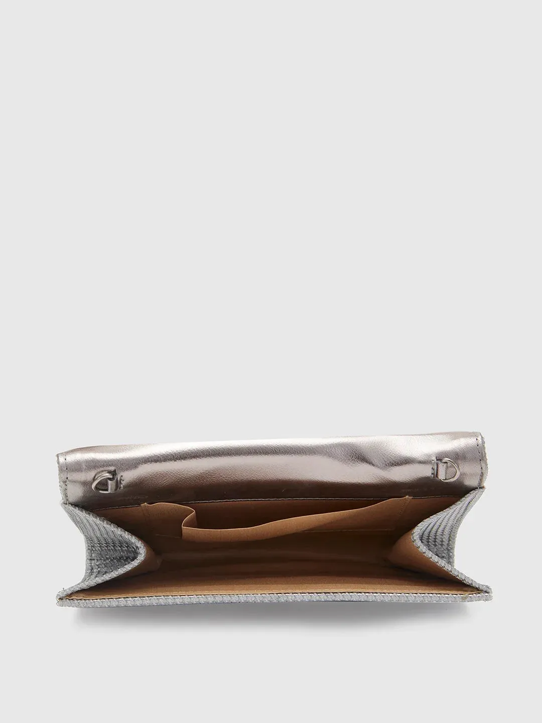 Caprese Delmi Medium Pewter Clutch