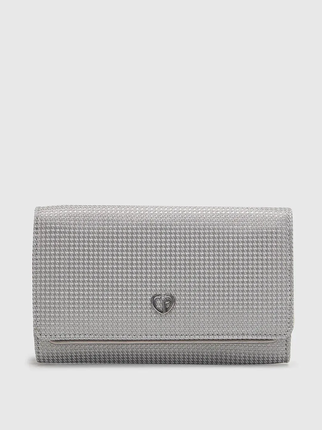 Caprese Delmi Medium Pewter Clutch