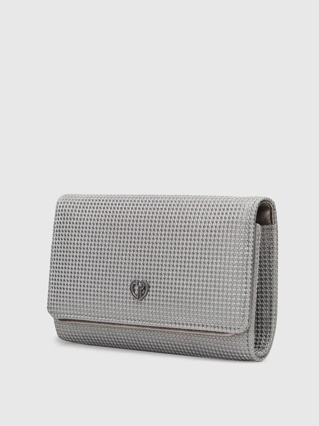 Caprese Delmi Medium Pewter Clutch