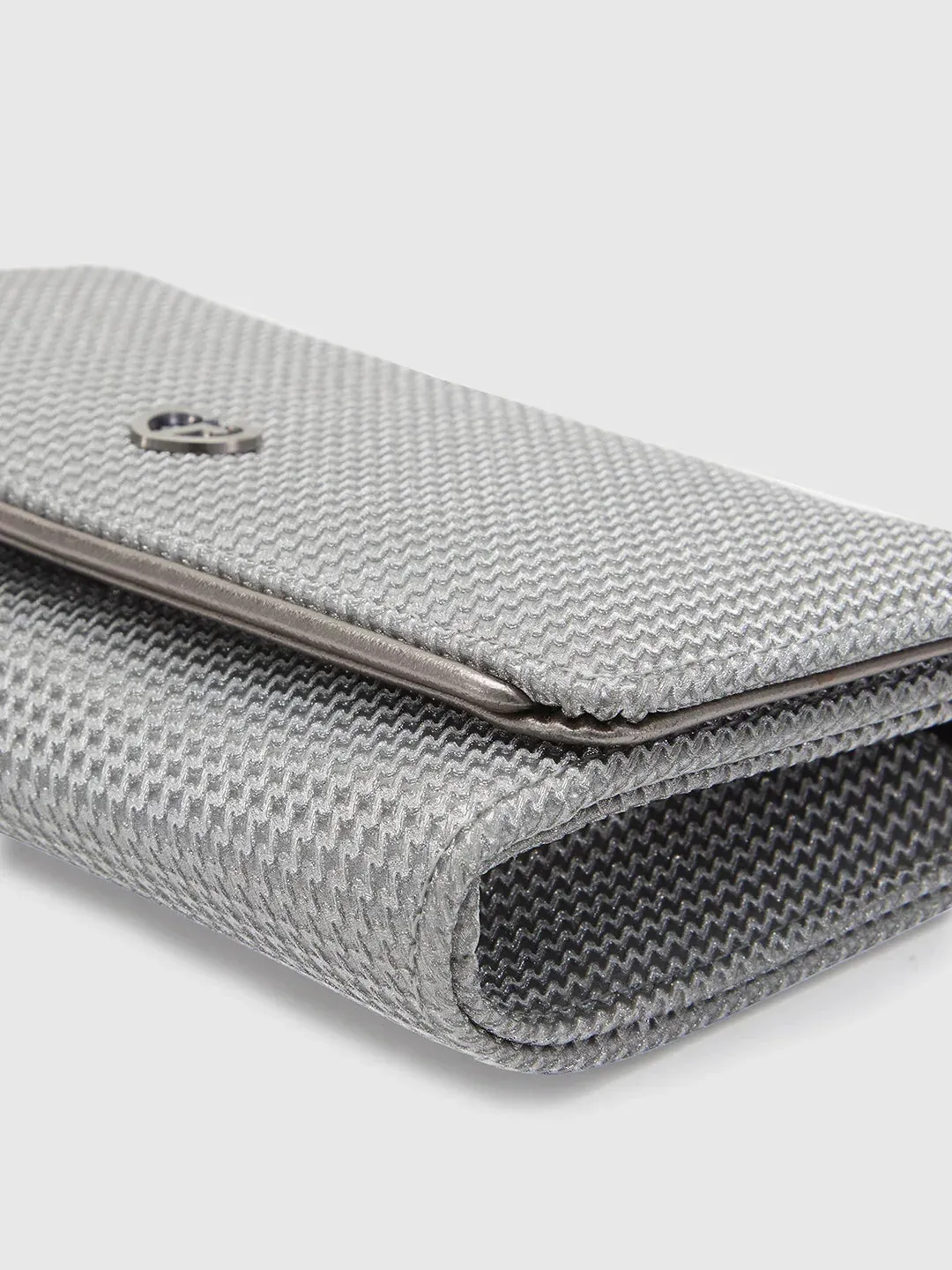 Caprese Delmi Medium Pewter Clutch