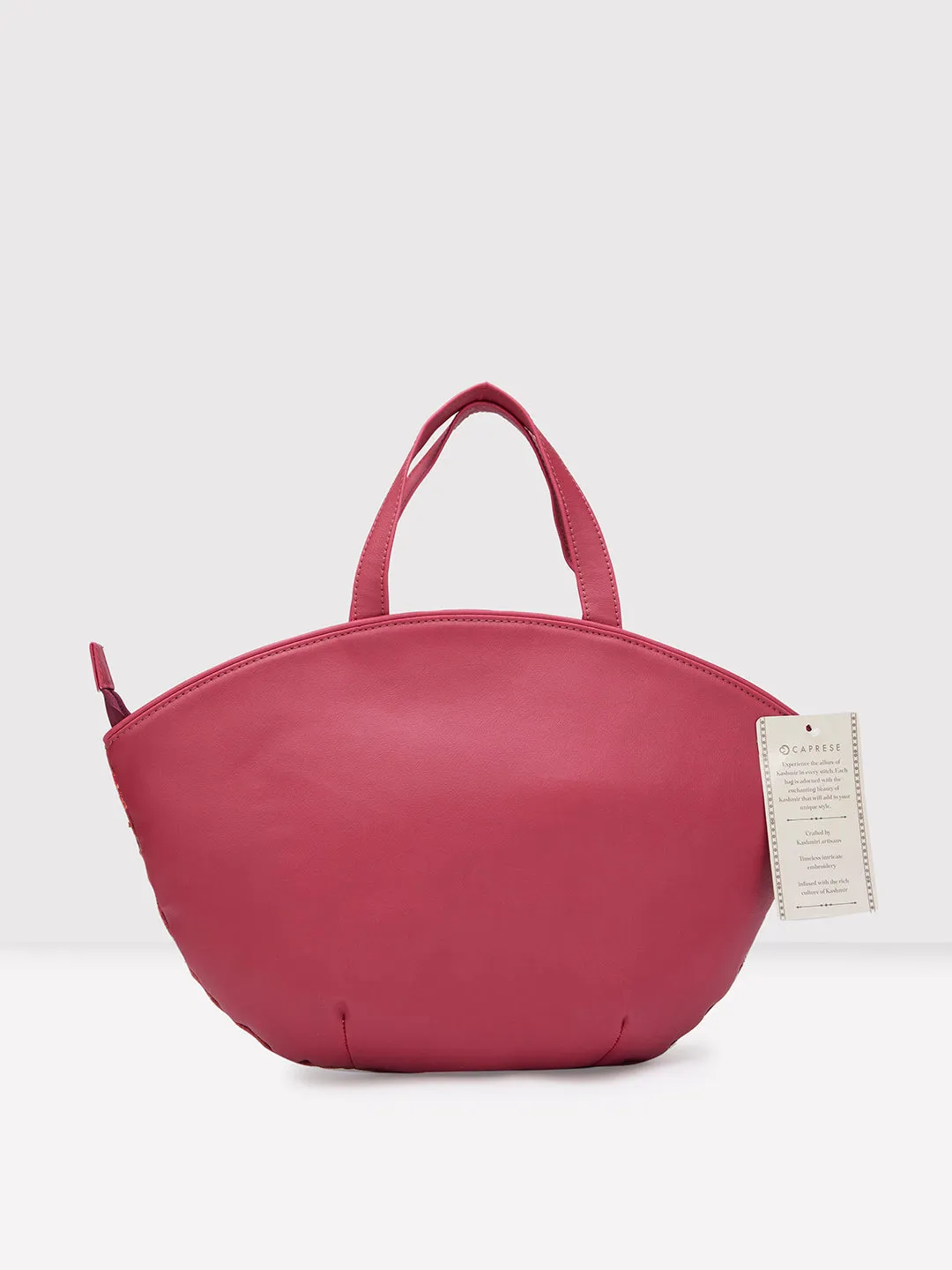 Caprese Tresna Medium Maroon Tote Bag