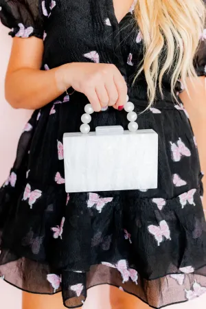 Cecelia Clutch Purse - Pearl White