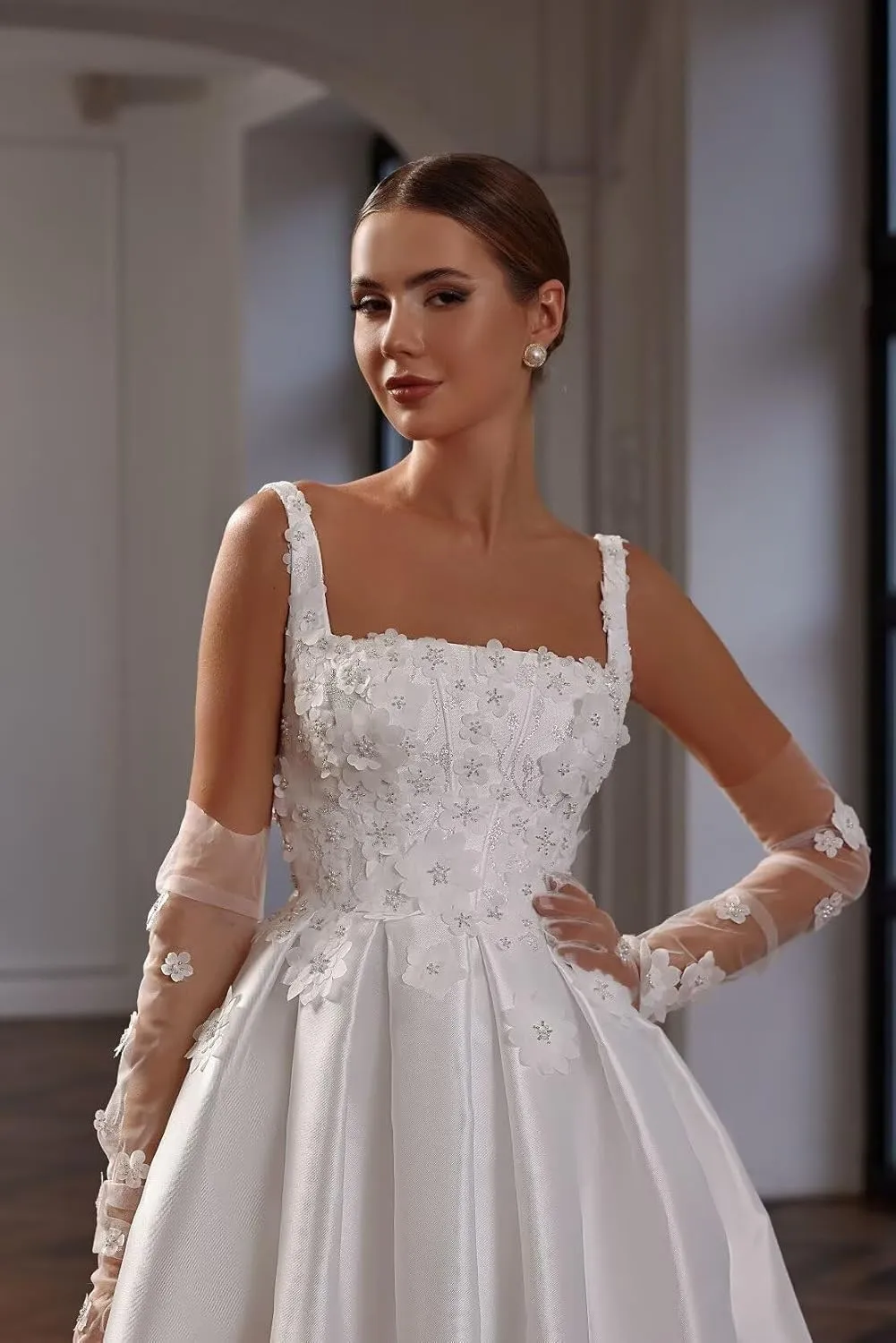 Chady Short Wedding Dresses for Bride 2025 Mini Lace Appliques Beach Bridal Gowns Boho Bridal Shower Dresses