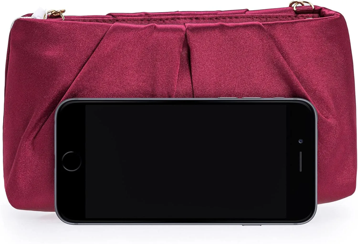CHARMING TAILOR Evening Bag Women Wedding Party Handbag Small Dressy Formal Purse Pleated Satin Clutch