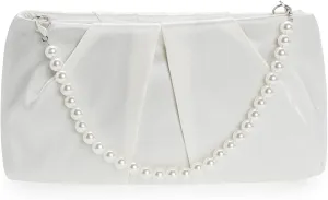 CHARMING TAILOR Evening Bag Women Wedding Party Handbag Small Dressy Formal Purse Pleated Satin Clutch