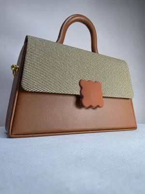 Chic Contrast Handbag
