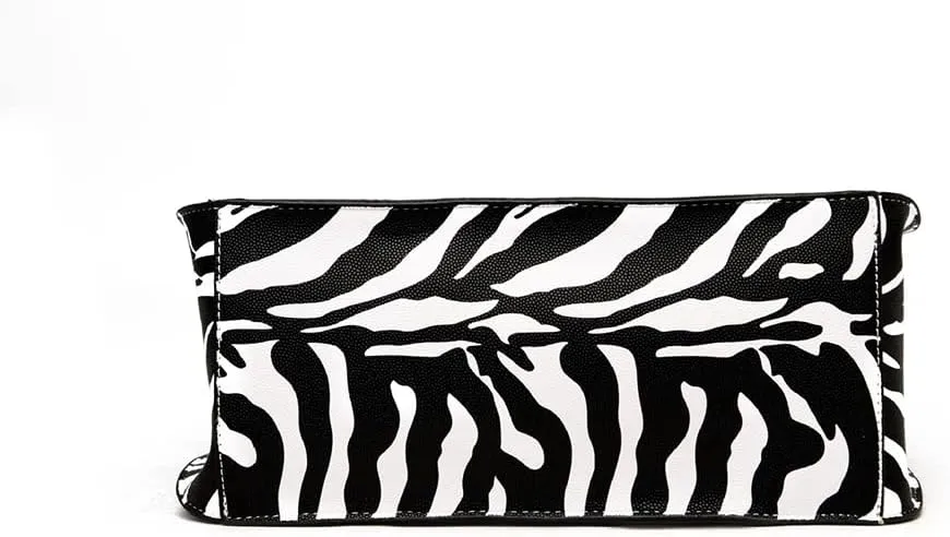 Chikencall Women 2Pcs Handbag and Purses Leopard Zebra Cows Deer Print Pattern Tote Leather Shoulder Satchel
