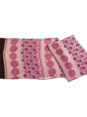 China Rose Chiffon Sheer Scarf