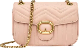 Chrysansmile Quilted Crossbody Bags Genuine Leather Clutch Purses Women's Shoulder Handbags With Chain