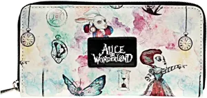 Classic Movie Alice Characters Hand Purse Zip Around Clutch Wallet