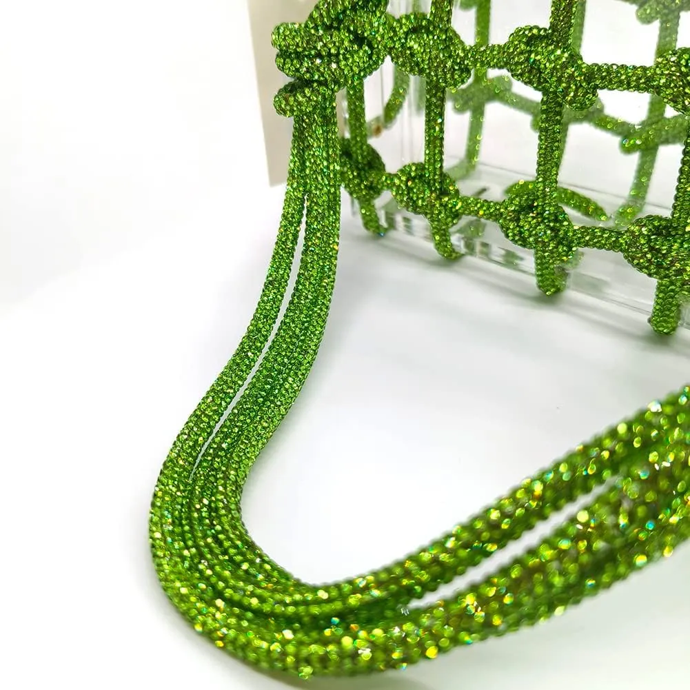 Clear Acrylic Bag Rhinestone Acrylic Clutch Crystal Evening Purses for Women Glitter Handbag for Wedding Cocktail Party Prom