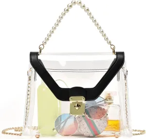 Clear Bag, Clear Purse Gift for Women TPU Clear Crossbody Bag Stadium Approved Cute for Concert Prom Party Present
