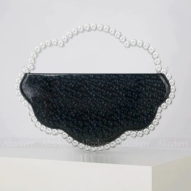 Cloud Shaped Diamond Evening Bags Women New Elegant Glittering Crystal Clutch Purses And Handbags Designer Luxury Wedding Party