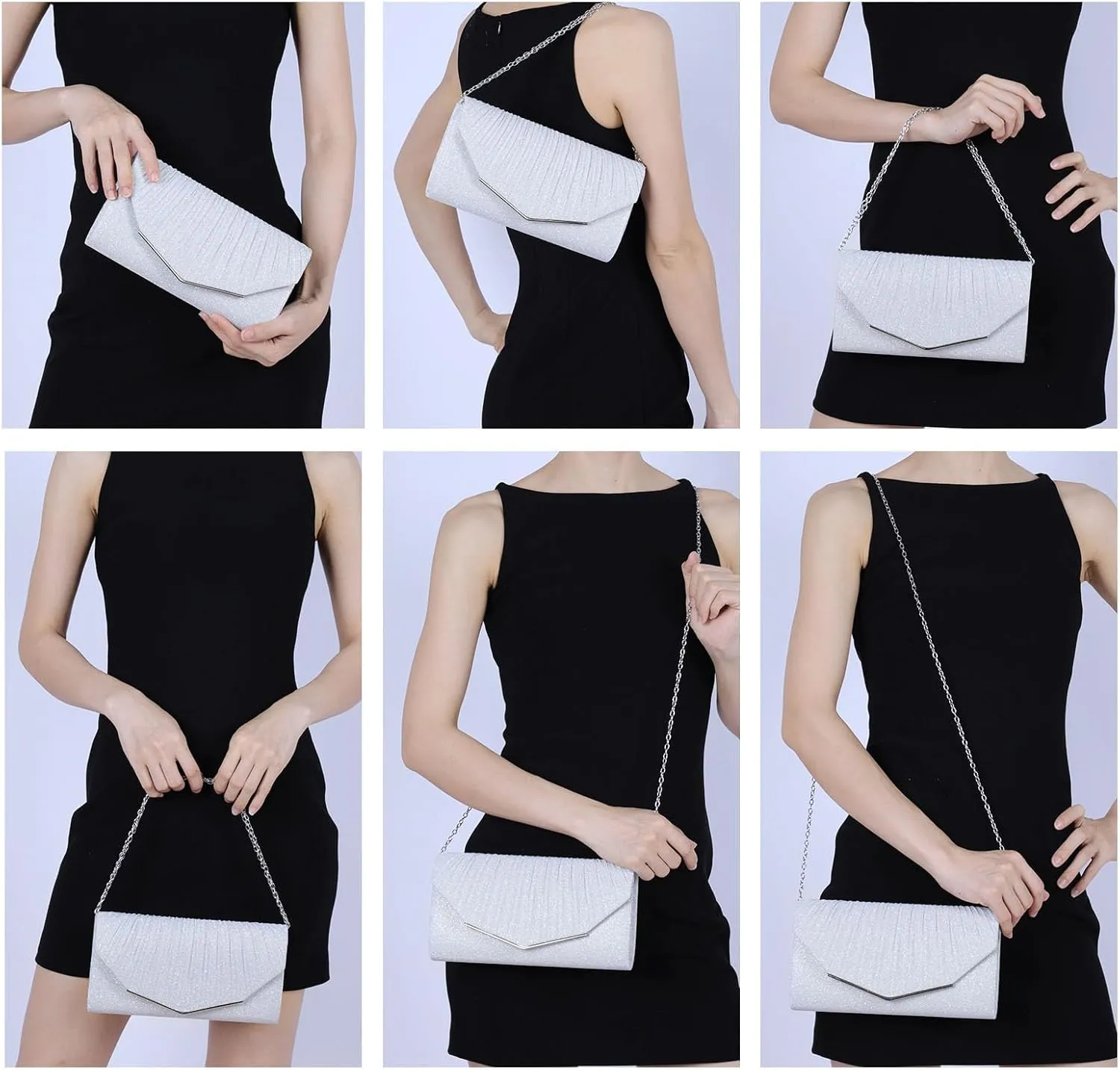 Clutch Purse for Women Party Evening Bag Formal Wedding Cocktail Prom Handbag Elegant Money Purse