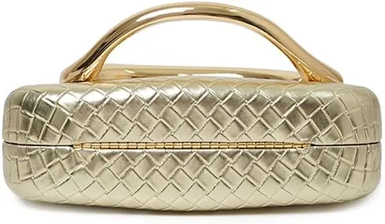 Clutch Purses for Women Evening/Wedding Chic Woven Bag Formal PU Leather Purse Designer Handbags for Party Prom