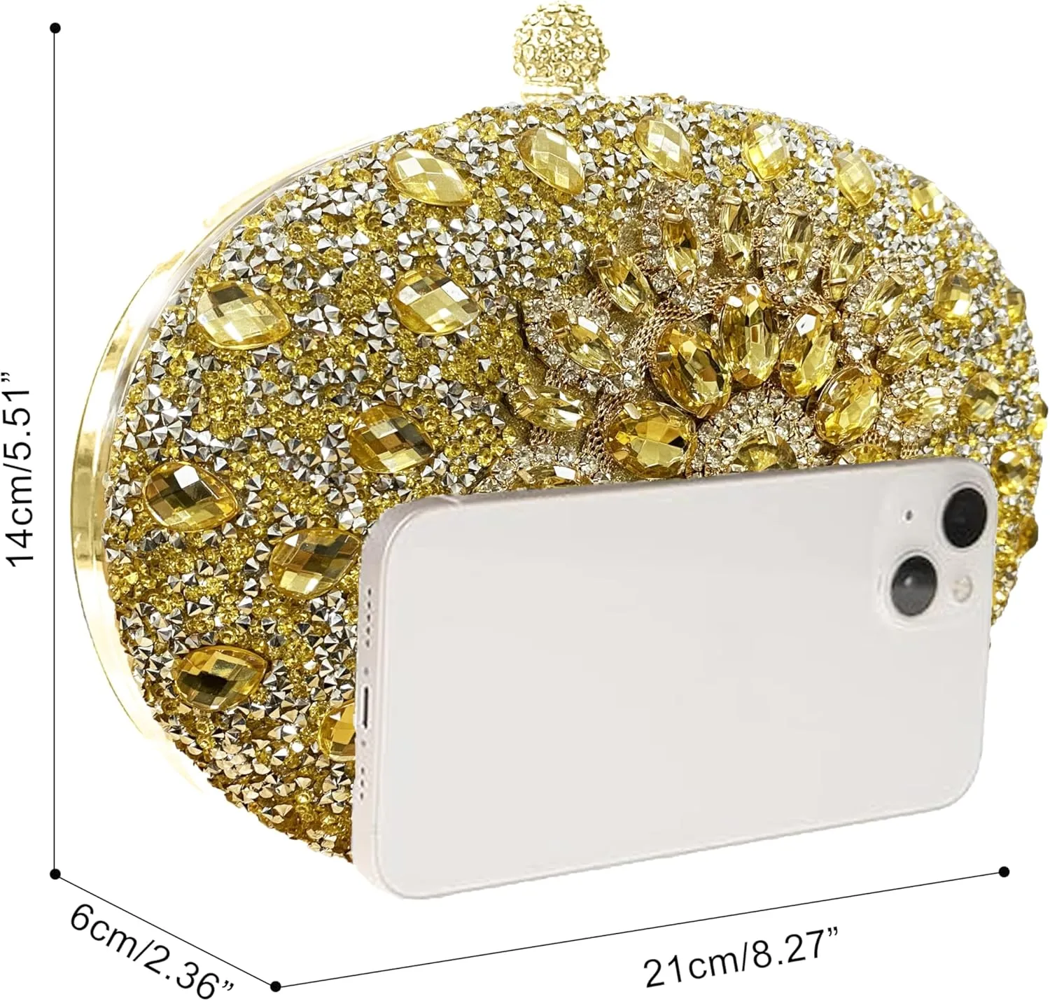 Clutch Purses For Women Rhinestone Evening Purse Sparkling Handbags Crystal Clutch For Wedding Party