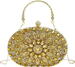 Clutch Purses For Women Rhinestone Evening Purse Sparkling Handbags Crystal Clutch For Wedding Party