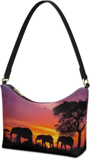 Clutch Tote Handbags Leather Shoulder Purses for Women Lady Crescent Underarm Purse with Inner Pocket