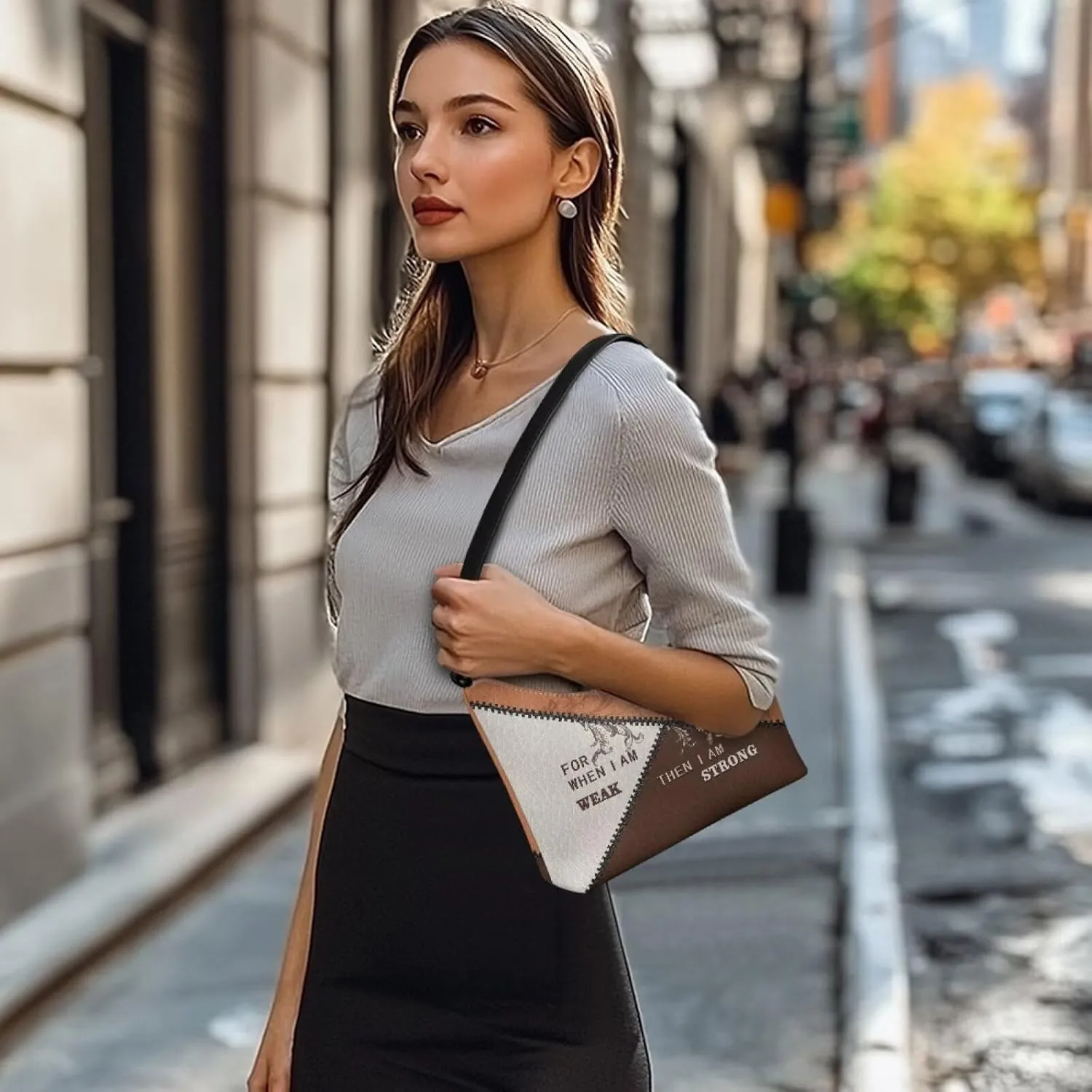 Clutch Tote Handbags Leather Shoulder Purses for Women Lady Crescent Underarm Purse with Inner Pocket