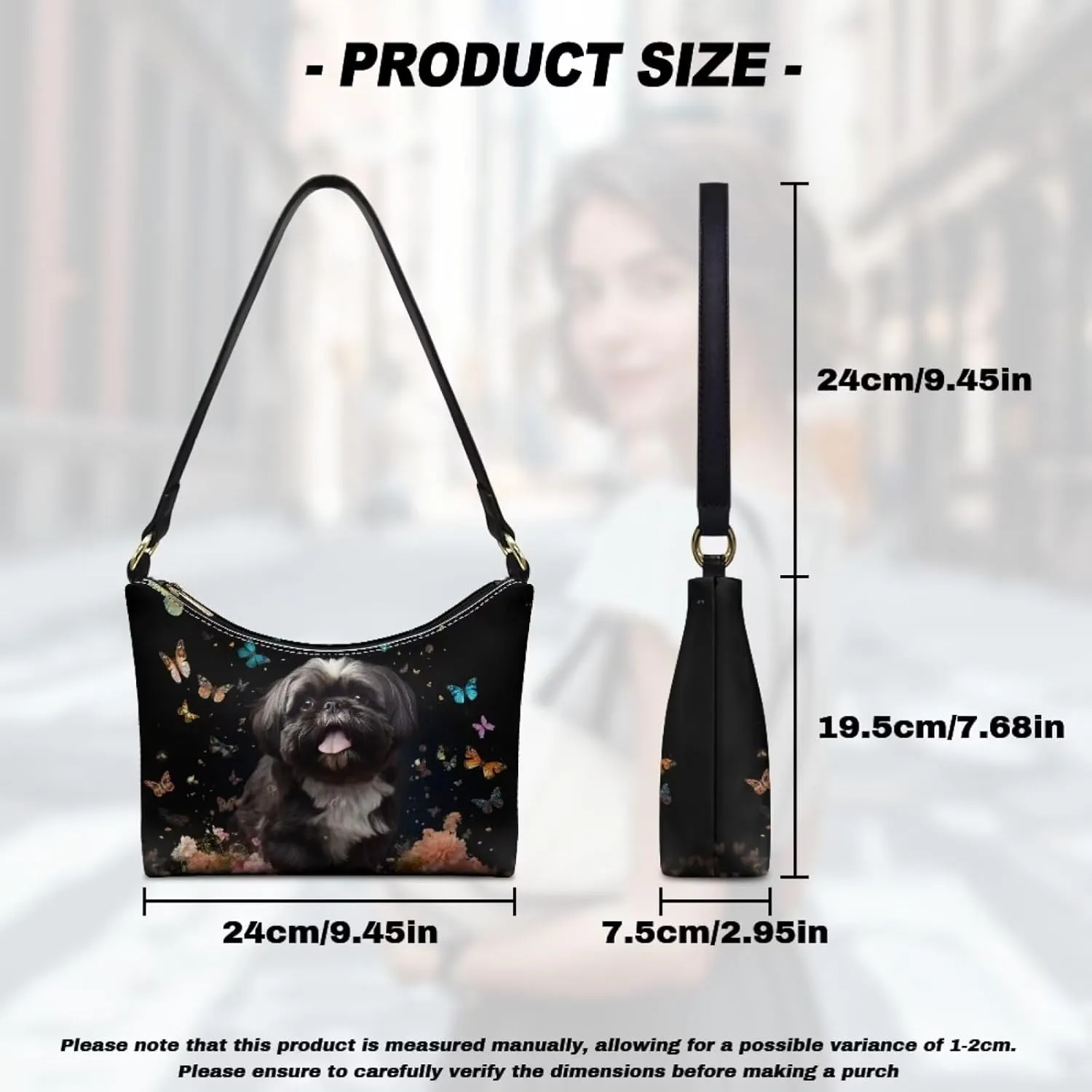 Clutch Tote Handbags Leather Shoulder Purses for Women Lady Crescent Underarm Purse with Inner Pocket