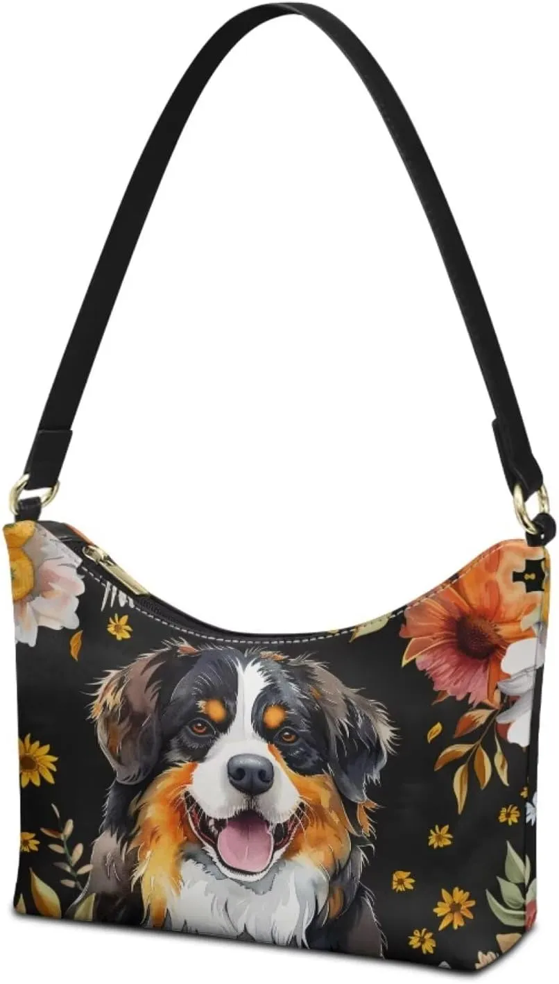 Clutch Tote Handbags Leather Shoulder Purses for Women Lady Crescent Underarm Purse with Inner Pocket