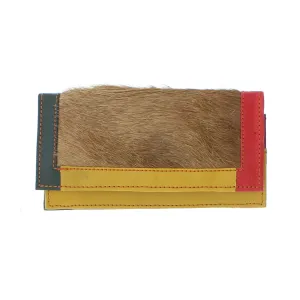 Colourful Animal Print Purse In Recycled Leather 107